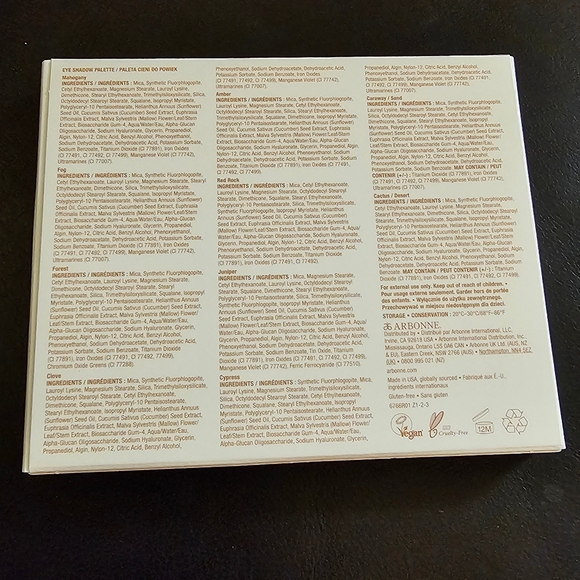 Arbonne It’s All In The Eyes Volume 1 Eyeshadow 12 Pod Color Palette New In Box - Picture 6 of 12